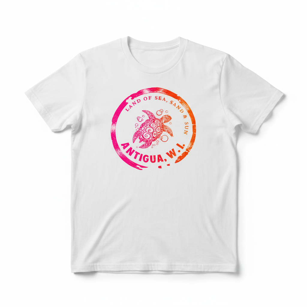 T-Shirt - Antigua Turtle Red