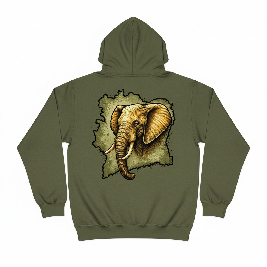 Hoodie - Ivory Coast Elephant